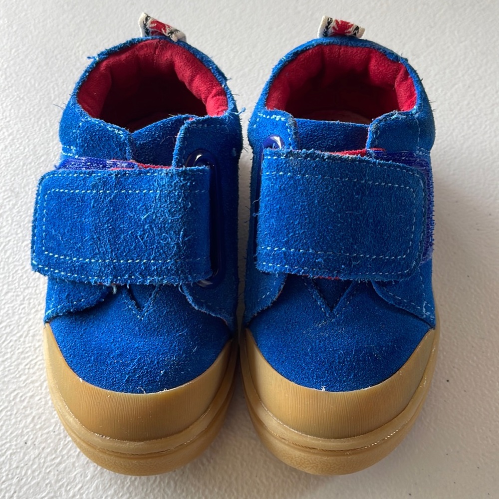 Toms - toddler blue suede shoes